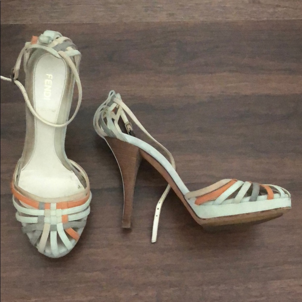 Authentic Fendi Suede Sandals